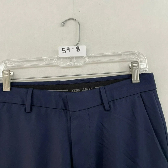 Kenneth Cole Techni Cole Dress Pants Men's 30x30 Navy Blue Slim Straight Stretch - Picture 7 of 7